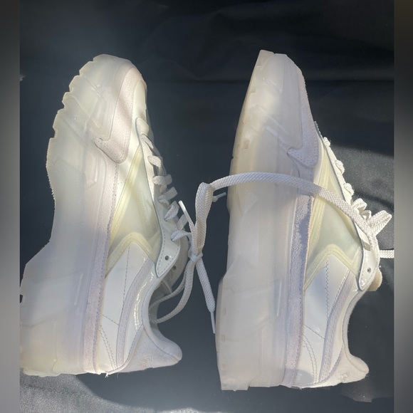 Cardi B Reebok Club B Shiny White Patent Leather & Translucent Shoes US 10 EU 41 - Picture 5 of 16